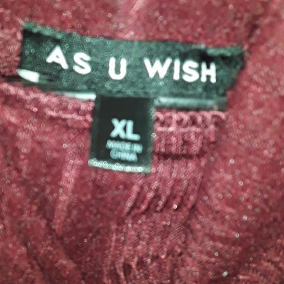 Women's Maroon As U Wish Sweater Dress Size XL - Picture 3 of 4